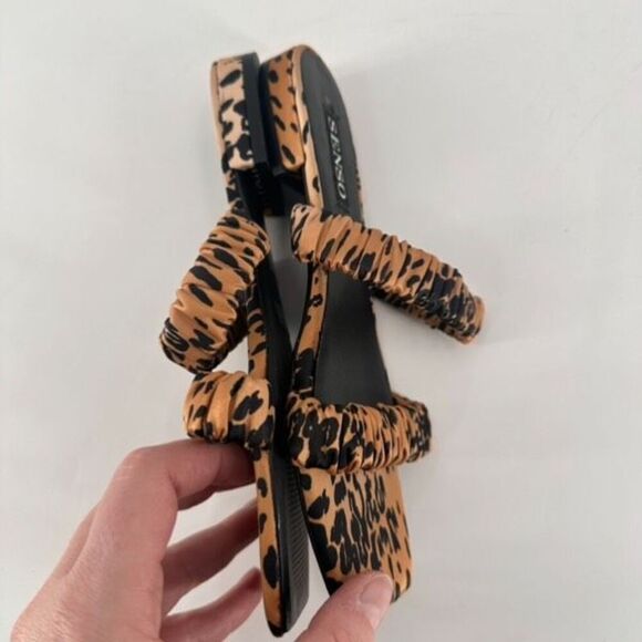 Senso Harley II Leopard Satin Slides size 7 Square Toe Animal Jungle Size 37 - Picture 6 of 10